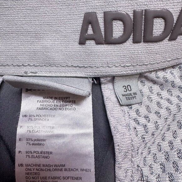 Adidas Shorts Mens 30 Gray Golf Golfer Outdoor Casual Preppy Hiking Camping Gorp - Picture 8 of 13